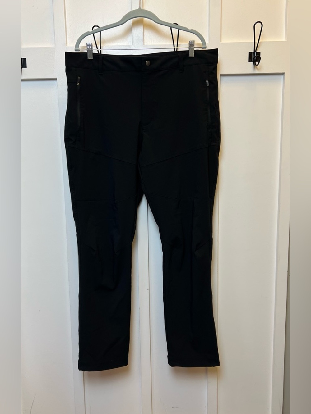 Columbia Mens Stretch Black Pant Size 38 x 32 Techwear Travel Hiking Commuter